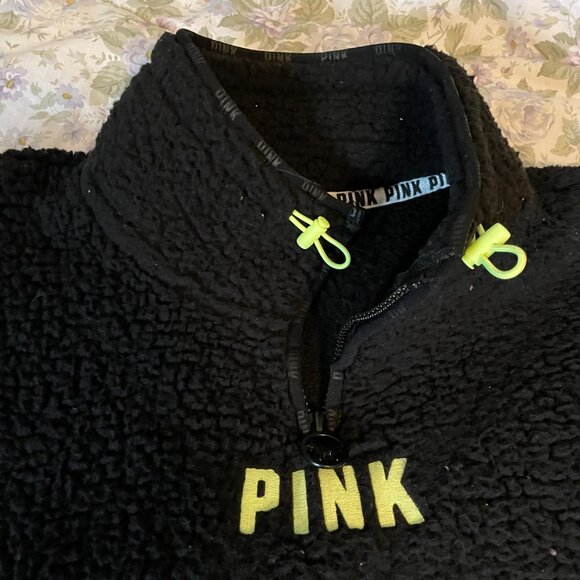 Pink Sherpa quarter zip pullover - Picture 3 of 4